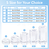 5Pcs 5 Styles Acrylic Hexagon Display Stands OACR-BC0001-22-2