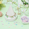 210Pcs 6 Colors Opaque Resin Bead Caps FIND-SC0022-12-4