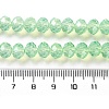 Baking Painted Transparent Glass Beads Strands DGLA-A034-J8MM-D02-4