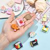 12Pcs 12 Styles Silicone Beads SIL-FS0001-34D-4