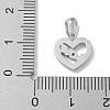 Ion Plating(IP) 304 Stainless Steel Micro Pave Cubic Zirconia Pendants STAS-Z107-04P-10-3