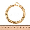 304 Stainless Steel Byzantine Chain Bracelets for Women Men BJEW-H643-09G-5