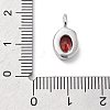 925 Sterling Silver Cubic Zirconia Oval Charms STER-S006-01S-A-3