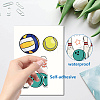8 Sheets 8 Styles PVC Waterproof Wall Stickers DIY-WH0345-146-3