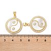 Brass Micro Pave Cubic Zirconia Pendants KK-B083-11G-3