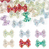 20Pcs UV Plating Transparent Acrylic Beads MACR-TA0002-36-1