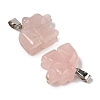 Natural Rose Quartz Pendants G-B127-02P-05-2