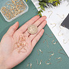 100Pcs 2 Style Brass Earring Hooks KK-PH0003-64-5