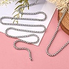 Non-Tarnish 3.28 Feet 304 Stainless Steel Box Chains X-CHS-K001-37B-4