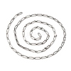 304 Stainless Steel Rectangle Link Chains CHS-S012-26P-B-2