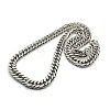 Tarnish Resistant Fashionable 304 Stainless Steel Cuban Link Chain Necklaces STAS-A028-N065P-1