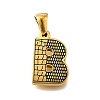 Golden 304 Stainless Steel Pendants STAS-K300-01G-B-1
