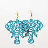 Hollow Wood Dangle Earrings FS-WG18EE7-11-1