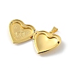 Brass Locket Pendants KK-C092-25G-04-2