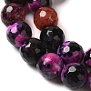 Dyed & Heated Natural Fire Crackle Agate Beads Strands G-P539-B01-07-4