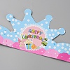 Birthday Crowns Paper Party Hat AJEW-WH0348-129E-2