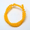 Imitation Amber Resin Round Beads Strands for Buddhist Jewelry Making X-RESI-A009A-8mm-02-2