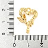 Brass with Clear Cubic Zirconia Pendants KK-G508-01A-G-3