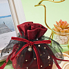 Velvet Jewelry Drawstring Gift Bags ABAG-CJC0003-01-4