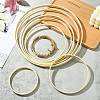8Pcs 8 Styles Bamboo Embroidery Hoop FIND-CJ0001-97-5