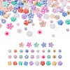 700Pcs 7 Styles Opaque Resin Cabochons CRES-CD0001-07-3