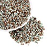 Opaque Picasso Cylinder Glass Beads SEED-Q039-06A-13-1