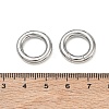 Tarnish Resistant 304 Stainless Steel Spring Gate Rings X-STAS-D070-01P-3