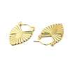 Brass Chunky Heart Hoop Earrings for Women EJEW-A079-05G-2