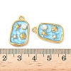 304 Stainless Steel Enamel Shell Shape Pendants STAS-I346-05G-01-3