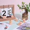 6Pcs Cute Resin Bear Figurines JX316A-3