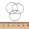 201 Stainless Steel Trinity Interlocking Ring Finger Rings FS-WG6776A-06-4