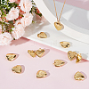 Beebeecraft 10Pcs Brass Locket Pendants ZIRC-BBC0002-10-4