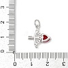 Brass Pave Cubic Zirconia Pendants KK-U062-61P-3