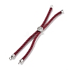 Twisted Nylon Cord Silder Bracelets DIY-B066-03P-06-1