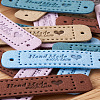 Microfiber Leather Labels DIY-TA0003-14-21