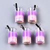 Epoxy Resin and Polymer Clay Pendant GLAA-S181-15C-1