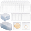 100Pcs 2 Styles Dustproof PVC Commemorative Coin Storage Envelope Bags for Jewelry ABAG-PH0001-49-1