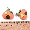 Halloween Theme Opaque Resin Pendants RESI-N039-89-3