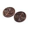 Walnut Wood Laser Cut Pendants WOOD-Q051-04E-2