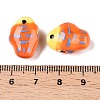 Handmade Printed Porcelain Beads Strand PORC-T133-02E-4