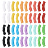  100Pcs 10 Colors Opaque Acrylic Beads OACR-TA0001-22-2