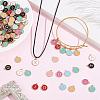 8 Bags 8 Colors Initial Letter A~Z Alphabet Enamel Charms ENAM-BM0001-11-4