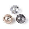 Textured Plating Opaque Acrylic Beads X-PACR-T019-02M-2