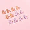 12Pcs 2 Styles Breast Cancer Awareness Pink Ribbon Enamel Pin JEWB-FS0001-08-9