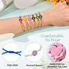 6Pcs 6 Colors Alloy Enamel Link Bracelets for Women BJEW-TAC0042-5