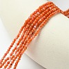 Natural South Red Agate Beads Strands G-B090-A04-01-4
