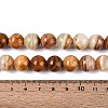 Natural Wood Lace Stone Wooden Jasper Beads Strands G-B128-A04-05-5