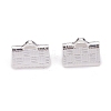 304 Stainless Steel Ribbon Crimp Ends X-STAS-P249-27B-S-1