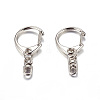Zinc Alloy Keychain Clasp Findings X-E546-1-1-2