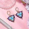 Glass Seed Beads Dangle Earrings EJEW-MZ00331-03-1